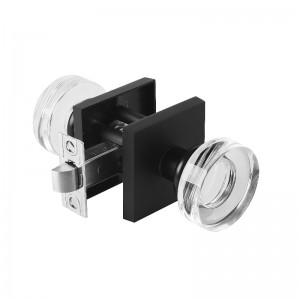 S2601 Modern Disc Shape Crystal Door Knob, sada průchodu, vysoce kvalitní zámek dveří bez klíče