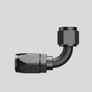 90 stupňů hliníku Otočení hadicové koncové přizpůsobení pro pletené palivové potrubí