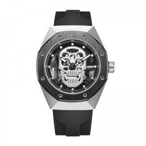 BAOGELA SKETRETON WAWS MEN DOTY OUT OUT Vodoofal Wrist Watch Skull Dial vojenské sportovní hodinky Muž Recogios Masculino 1902