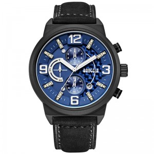 Baogela Men \\\\\'s Black Sports Quartz Watch Leisure Fashion Analog Timening Watch Display Men \\\\\'s Watch 1709 Black Blue
