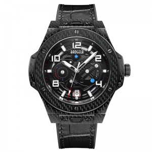 Baogela Men \\\\\'s Watch Mechanical Watch Automatic Hollow Fashion Men \\\\ S Luminous Large Dial 50m vodotěsné hodinky 2001 černé