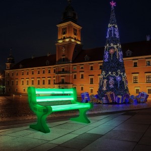 Levná LED osvětlená venkovní lavičkana prodej, RGB Color Change Plastová lavička LED LED pro zahradu, park, terasa, terasa, terasa