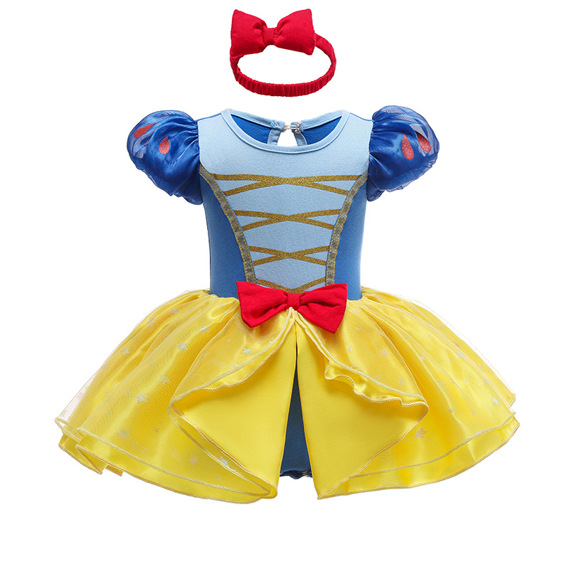 Halloween dívky Princezna romper 1 2 roky starénarozeninové šaty Fancy Fairy Cloats for Novorozence Elsa Ariel Rapunzel Belle se obléká