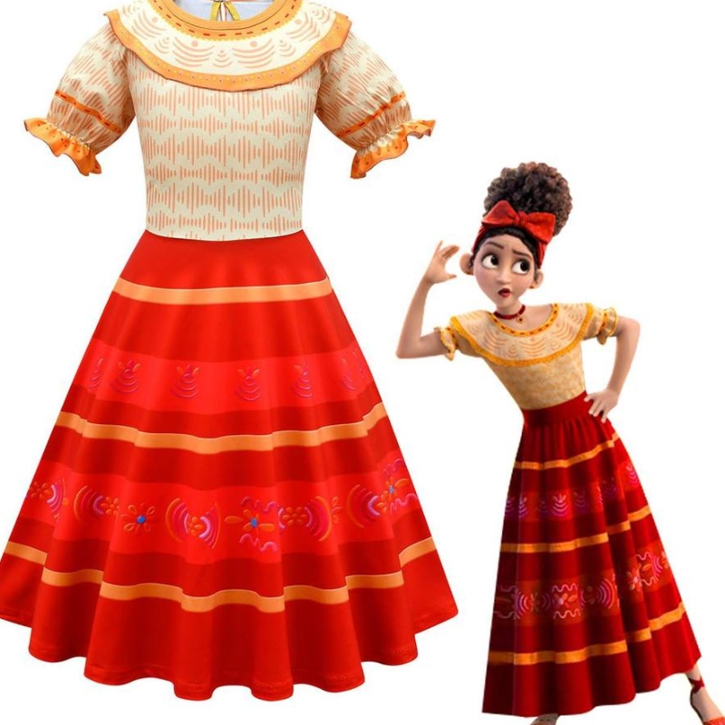 Karneval Encanto Dolores TV Movie Cosplay Girls Princess Dress Party Clothes Costémy