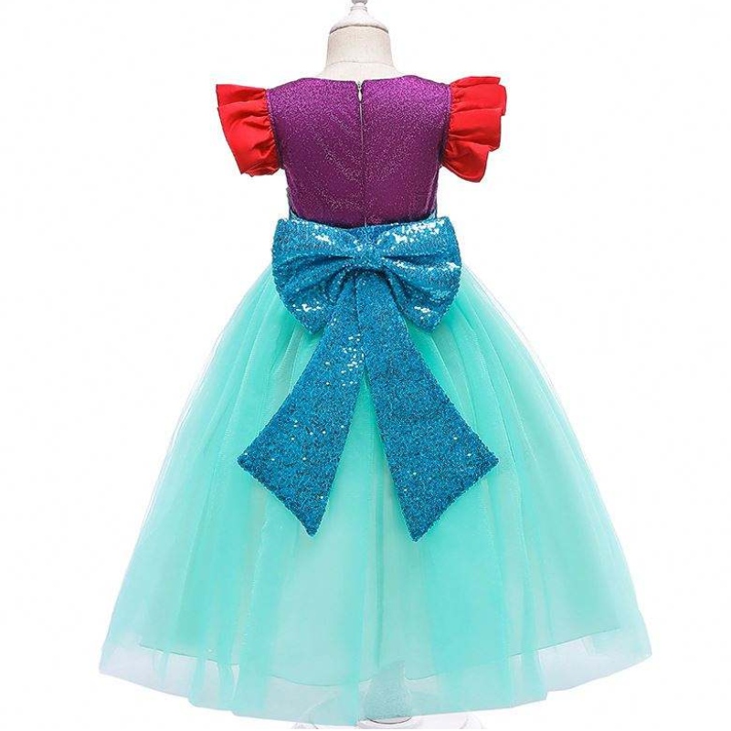 Baige Kids Mermaid Ariel Princess Girl Dress Halloween Performance Cosplay Cosplay Mry002