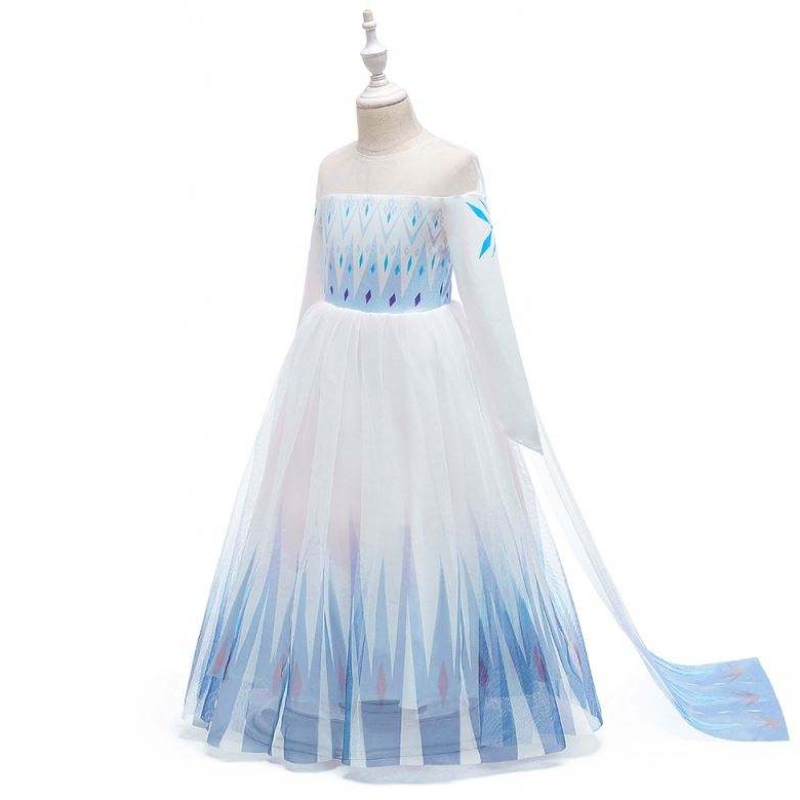 Baigenové design dívky Anna White šaty cosplay party oblékat se princezna elsa film děti oblečení