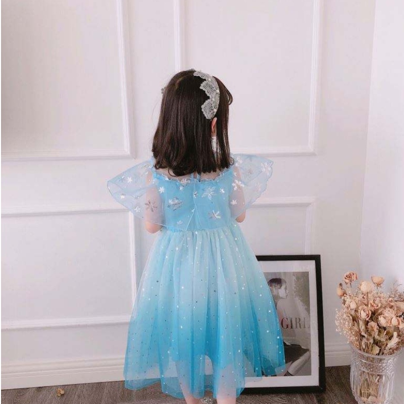 Baige cosplay party oblékat se Belle Princess dívky šaty kostým princezna Elsa Anna Halloween Fairy Kids Fancy šaty bx1683