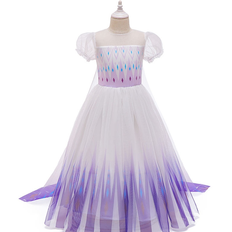 Nová princezna Anna Elsa 2 šaty pro dětinarozeninové oslavy modré šaty