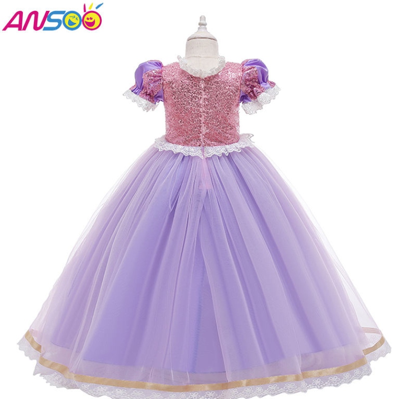 ANSOO KIDS KIDSKÉ OBJEDNÁVKY Šaty Halloween Velikonoční karneval cosplay princezna Sofia rapunzel oblékat se dívčí kostým