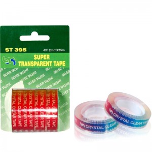 Přizpůsobené křišťálově čisté papírnické lepidlo balicí těsnicí páska