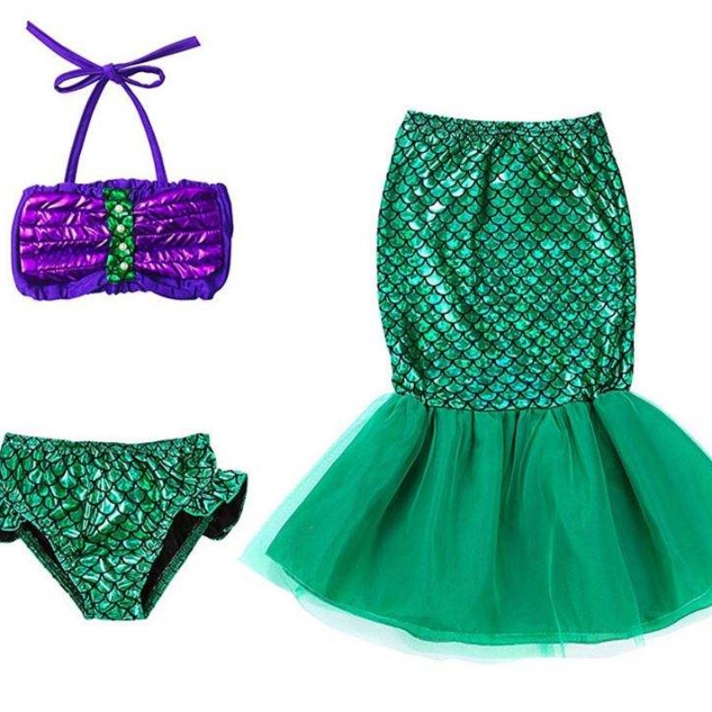 Dívky malá mořská panna Halloween Princezna kostým děti ariel šaty děti Vánoční karnevalnarozeninová párty outfit oblečení