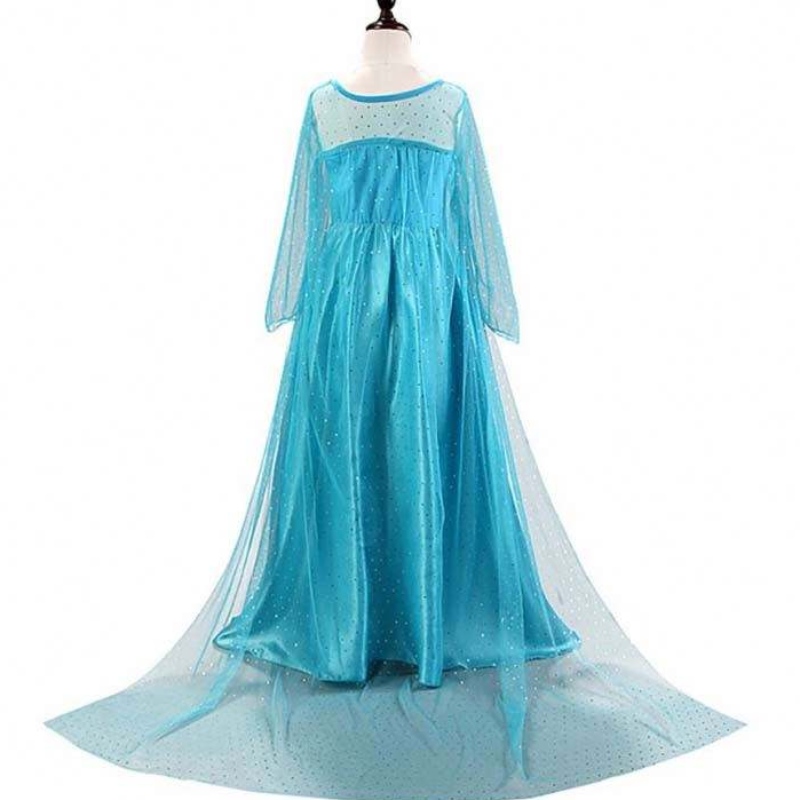 Dětinosit dětský kostým Cosplay Cosplay s dlouhým rukávem sekin dívka elsa šaty sadanová Elsa Anna Dress 3-8T HCGD-001