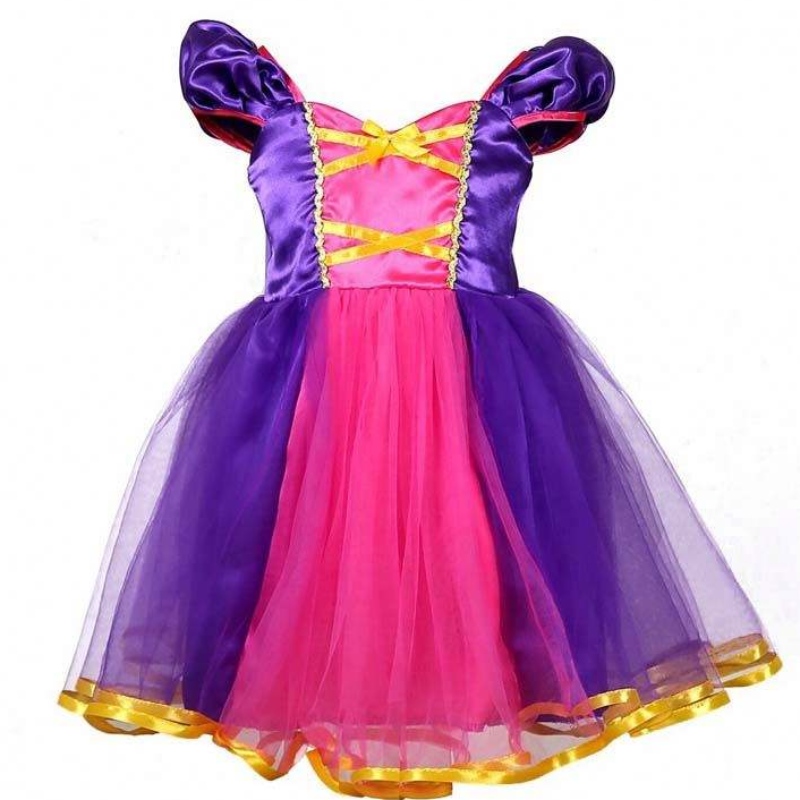 Baby Costume Party oblékat princezna Rapunzel Baby Girl Party Šaty Princeznanarozeniny DGHC-031