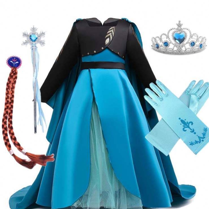 Kostém Queen Coronation New Elsa 2 Girl Dress Elsa Up pro děti HCGD-035