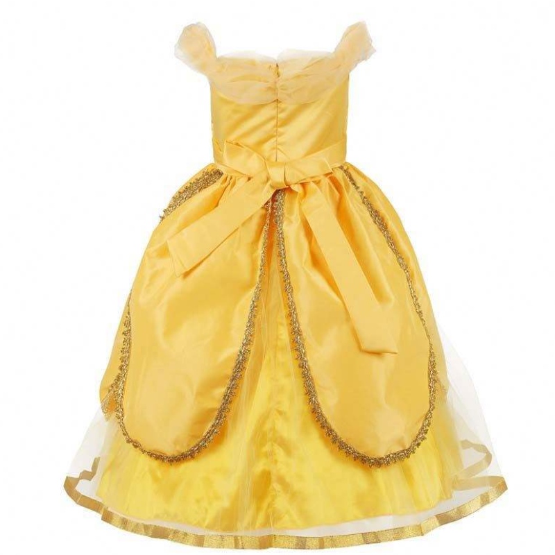 2022 Nové příjezdy Little Kid Ball šaty Halloween Party Cosplay Girls Princess Belle Beauty Costume HCBL-004