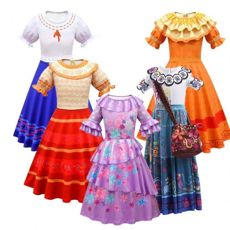 Halloween cosplay outfit ženy dospělé princezna šaty mirabel isabella encanto dospělý kostým HCIS-017