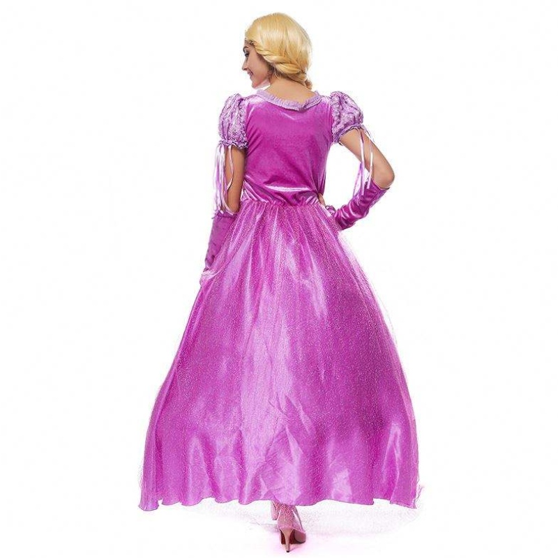 2022 Halloween cosplay kostým ženy rapunzel dospělý princezna Sofia kostým HCRS-013