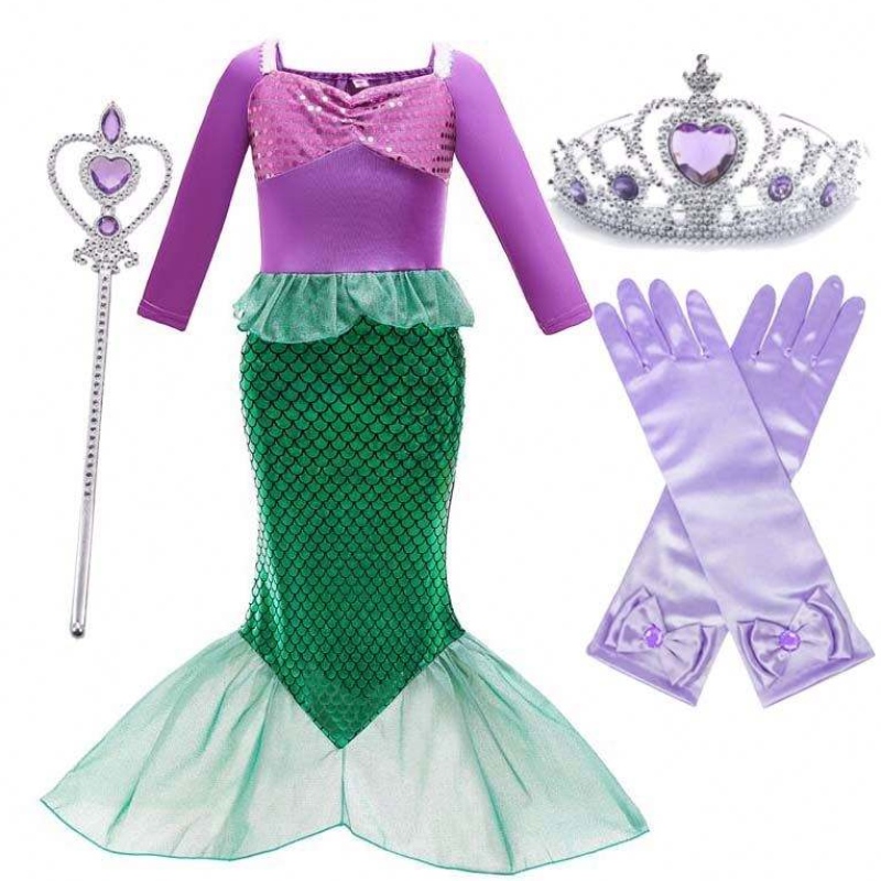 Halloweenskánarozeninová párty vánoční kostýmy s příslušenstvím Holčička Mermaid Carnival Costom Supplies HCMM-005