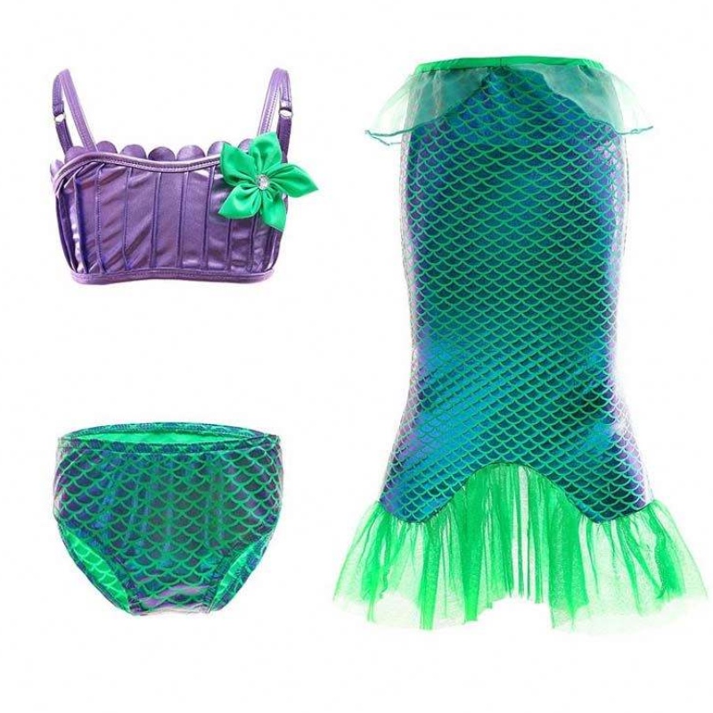 2022 Velkoobchodní cena princezna obléká se malé dívky Mermaid Long Tail Dress Girls HCMM-007
