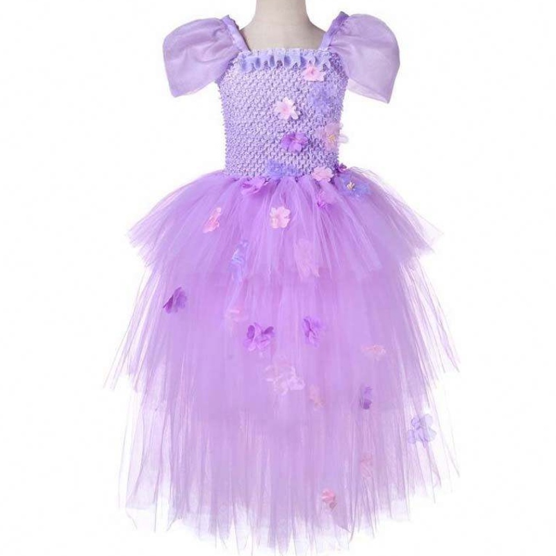 Dívky dívky 1-8 let ručně vyráběné háčkování Tulle Mirabel Isabela Encanto Tutu šaty HCIS-014