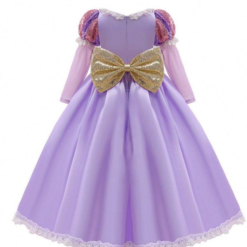 Baige Amazon Hot Sale Kids Šaty Cosplay Cosplays Halloween Sophia Rapunzel šaty princezna dlouhé párty šaty
