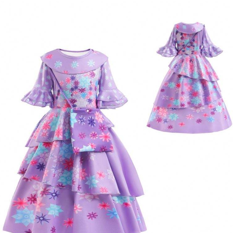 Baige Encanto Mirabel Girl Princess Costom Isabella cosplay šaty mfmw003