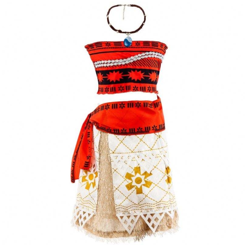 2020 NOVÉ OCEAN ROMANCE PRINCESS Šaty Moana Halloween dívky Dvoudílné šaty
