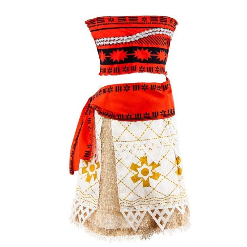 2020 NOVÉ OCEAN ROMANCE PRINCESS Šaty Moana Halloween dívky Dvoudílné šaty