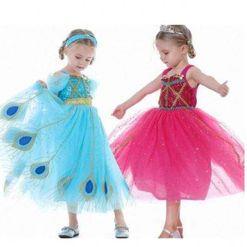 Baige Newjasmine Princess Dress Halloween cosplay kostým Kids Party Dress BX8140