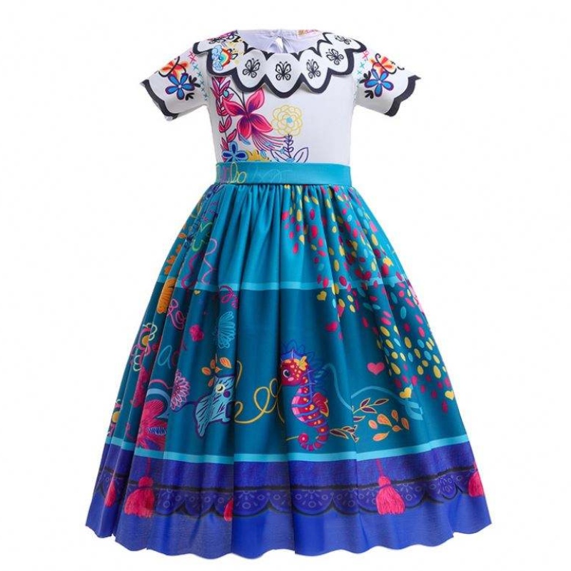 Nový příjezd Kids Gorgeous Carnival Halloween Princess šaty Encanto Mirabel Isabella šaty