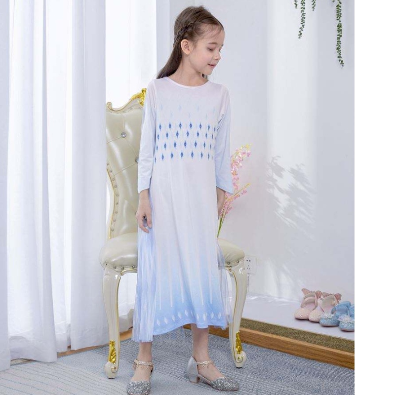 Baige White Princess Elsa Dress Girls Dresses Halloween kostýmy pro děti TV&filmové kostýmy