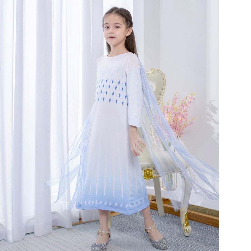Baige White Princess Elsa Dress Girls Dresses Halloween kostýmy pro děti TV&filmové kostýmy
