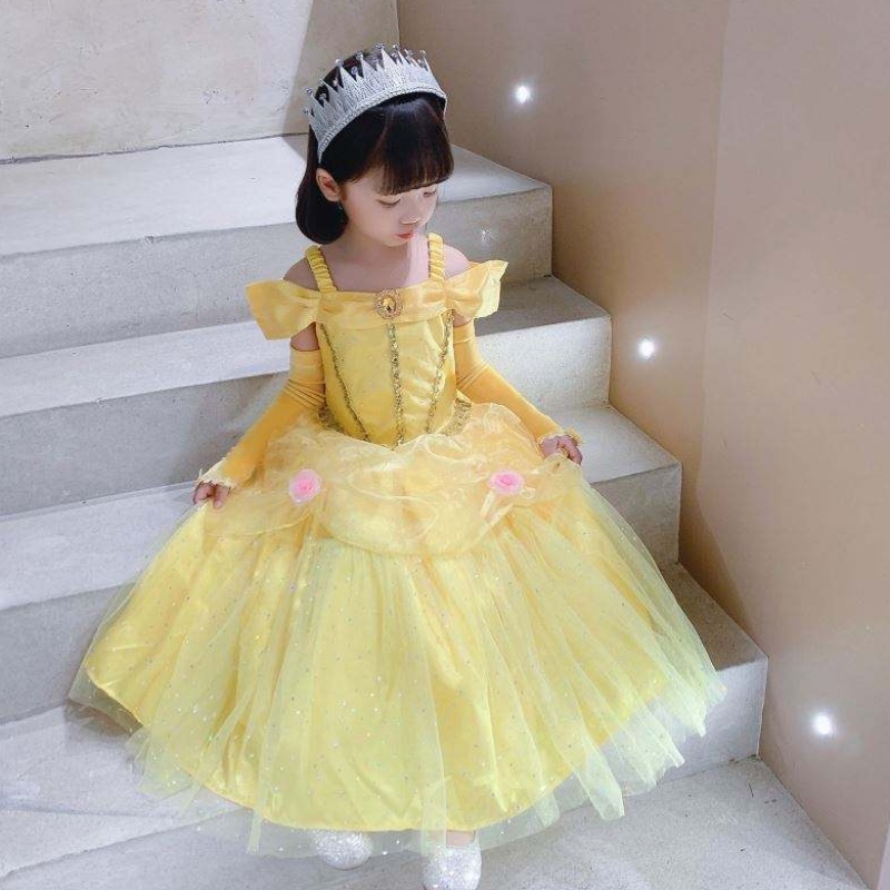 Krása a bestie belle princezna obléká se dětská dívčí party cosplay cosplay cosplay