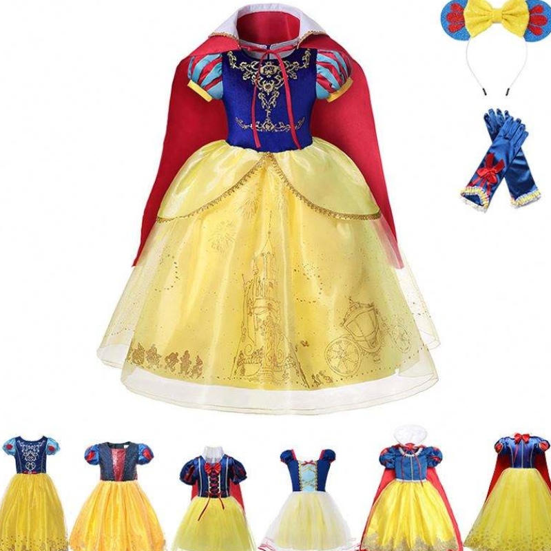 Dívky sněhové bílé šaty Kids Princess oblékat kostýmy batole Sněhurka a Huntsman Fancy Clothing Christmas Party Outfits