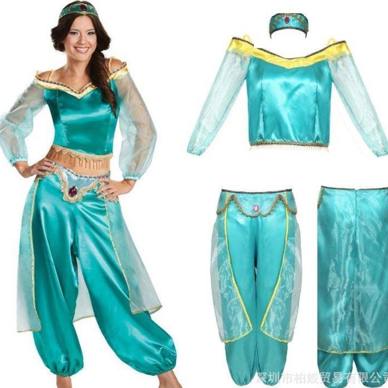 Jasmine Princess Dress Adult Cosplay Halloween Cosplay Cosplay Stage Wear