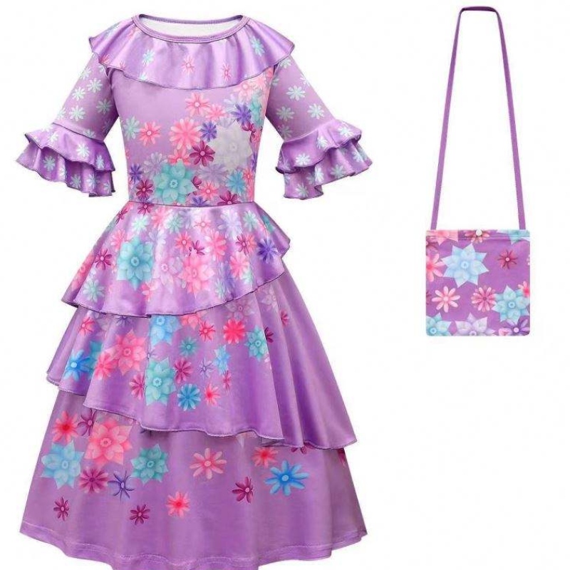 Halloween princezna šaty encanto mirabel luisa cosplay cosplay girl party šaty s taškou
