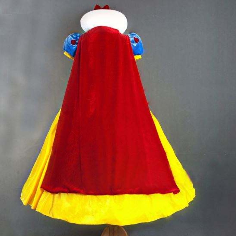 Dospělý cosplay šaty sněhové bílé dívky princezna šaty ženy dospělé/children princezna sněhová bílá halloweenská párty kostým
