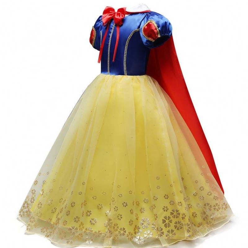 Princezna šaty kostým bílý sněhová cosplay party šaty dívky halloween prom dětinošení