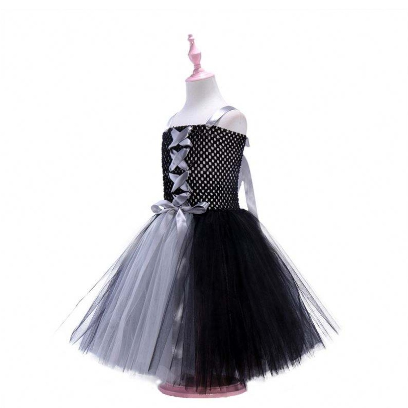 Encanto cosplay kostýmní šaty dívčí šaty pro karneval Halloween Princess Party oblečení květinové volánky dlouhé šaty dívka mirabel šaty