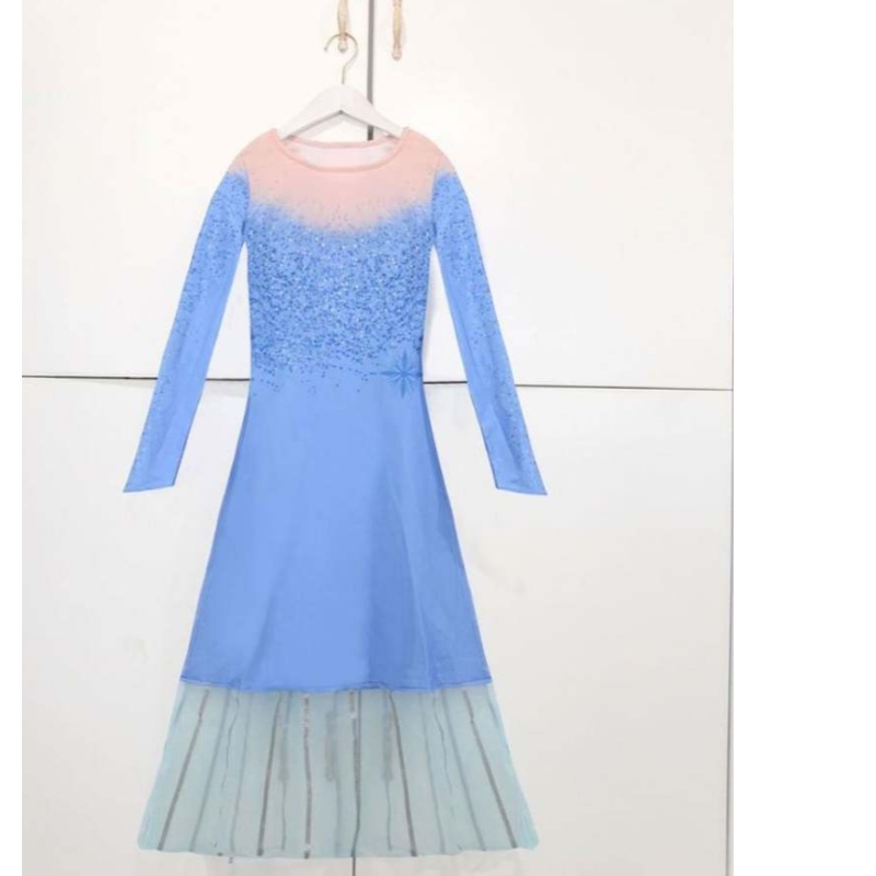 Dívky princezna šaty večírek Elsa Carnival Frozen 2 Elsa Anna Princess Fancy Dress Dress Kostém