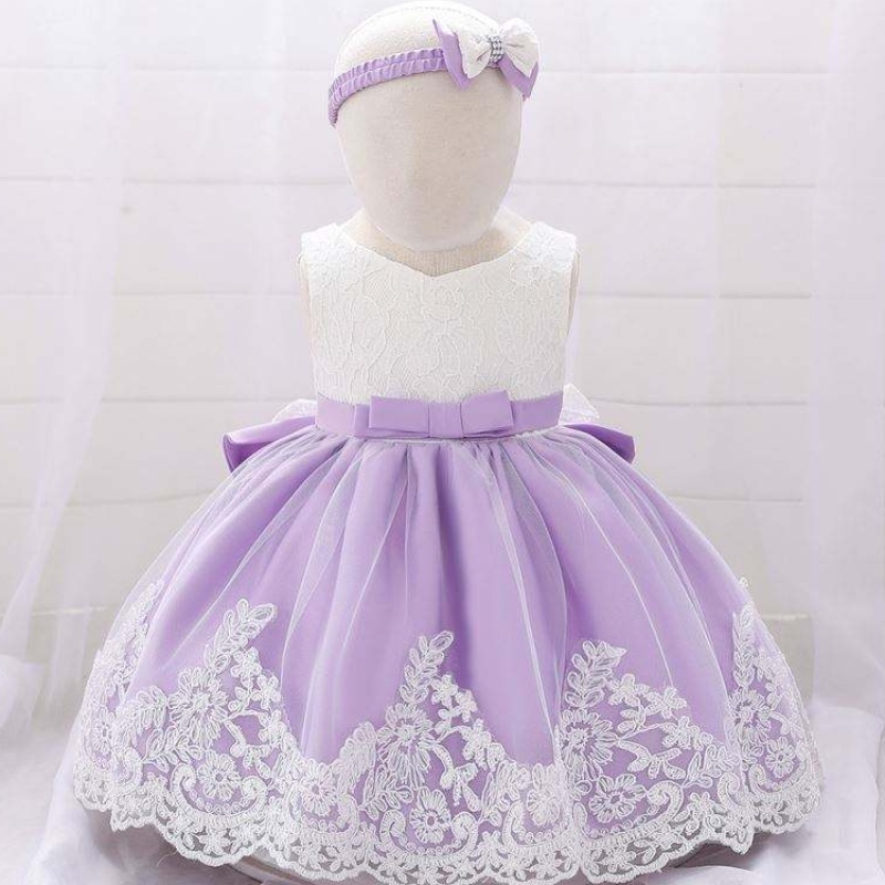 Baige Hot New Products Kid Flower Flower Narozeniny KLITITY Děti dítěte Party Dress Design