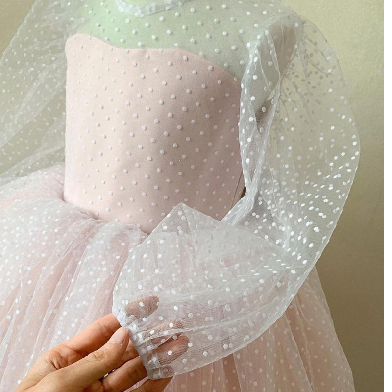 Elegantní volánky kuličky šaty květinové dívky šaty krystaly děti princezna pro svatby večírky Pásové šaty vestidos de fiesta