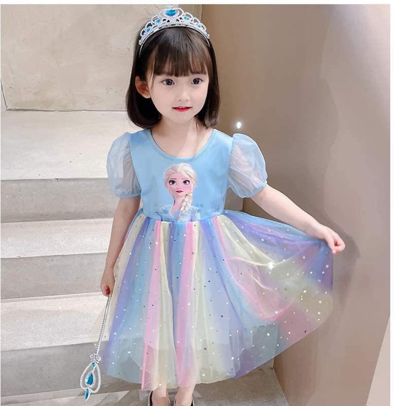 Elsa princezna šaty teenageři jaro a podzimní oblečení děti \\'s Birthday Party Girl Cosplay Cosplay šaty