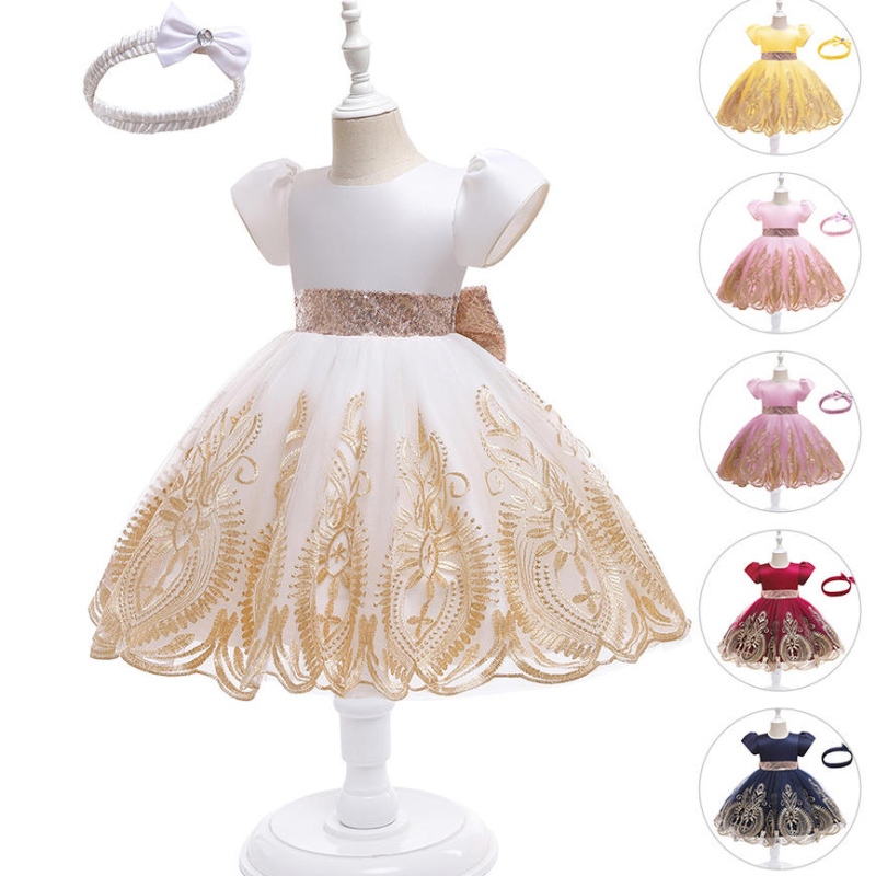 Krajky Kids Šaty pro dívky Elegantní 10 let starý dětský plesový župan svatební párty Flower Girls \\ 'Princess se oblékat