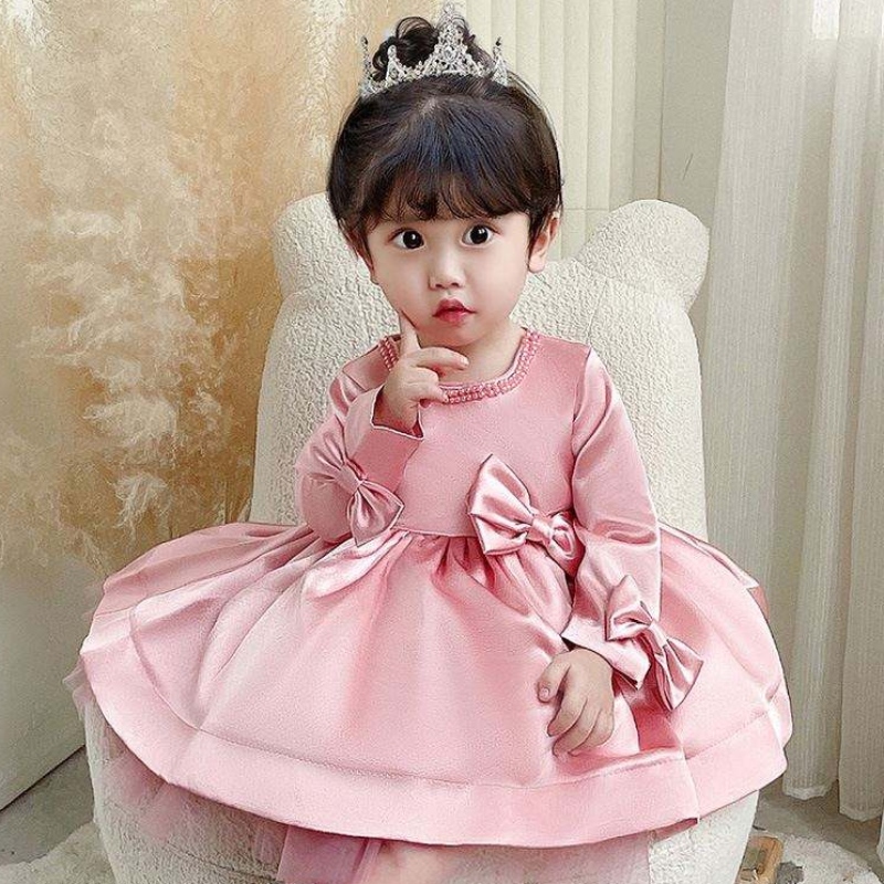 Baige Children Dress Party Wear Fairy Flower Girls Šaty 6 letnarozeninové plesové šaty 9105