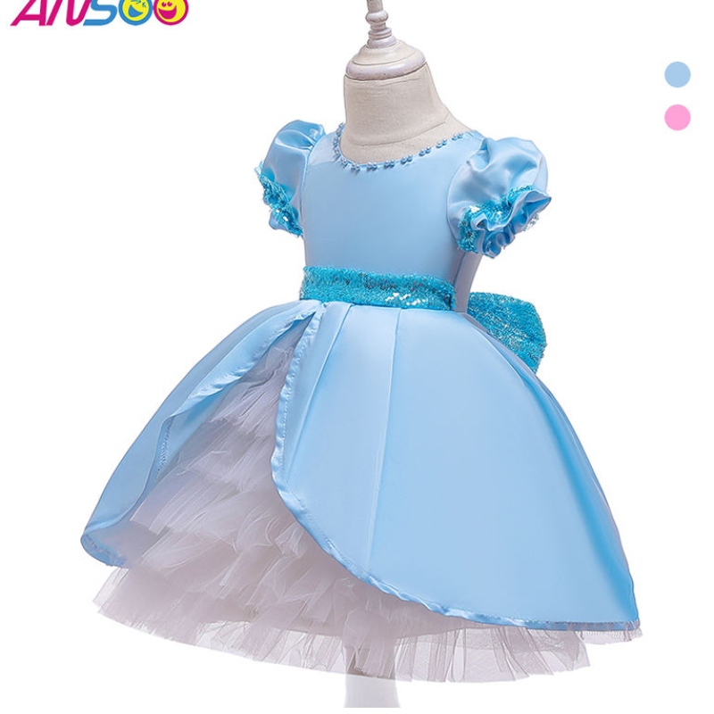 ANSOO KIDS DĚTSKÉ PRINCESS Šaty motýly flitry tutu šaty děti halloween party kostým