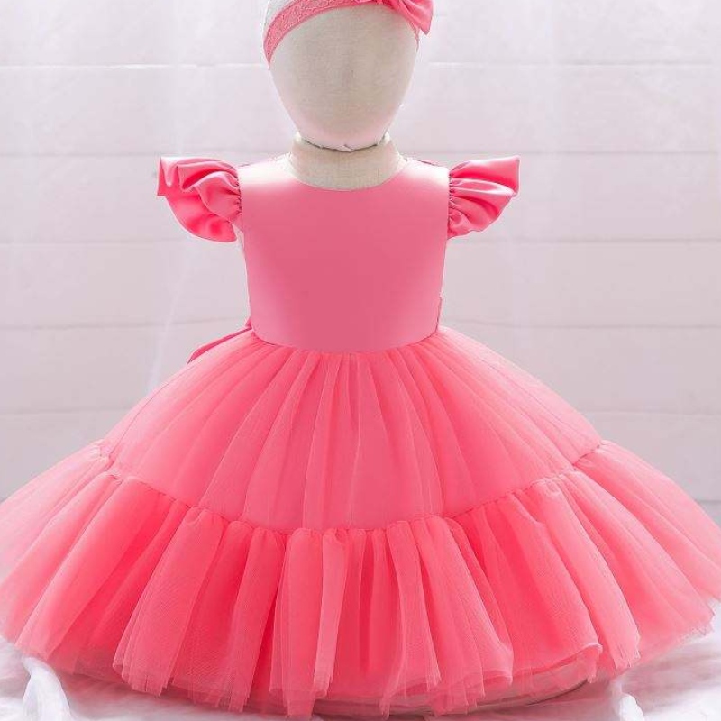Baige New Fashion Flower Girl šaty dětské pártynarozeninové svatební svatební princezna dětské oblečení šaty l2038xz