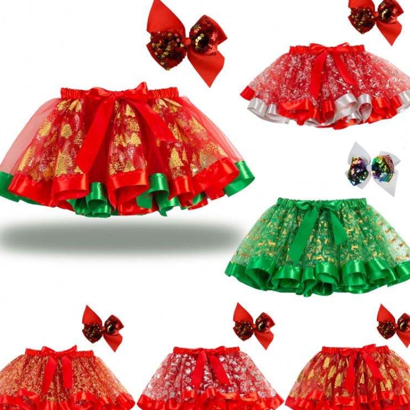 Baige Girl Summer s krátkodobým rukávem Roztomilý jednorožec Printed bavlněná tričko s duhovou tutu tutu Performance sukně