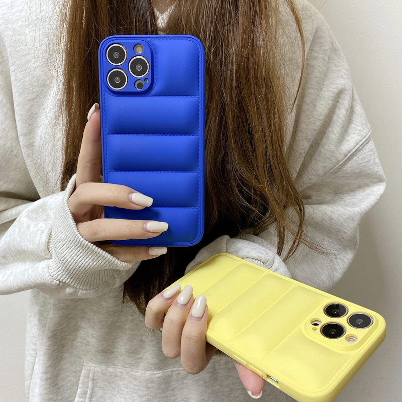 Nový produkt je vhodný pro Apple iPhone14 Down Jacket Plivní barvy mobilního telefonu, upgrade plné ochrany proti skromnému, anti-kolizní ochranný kryt