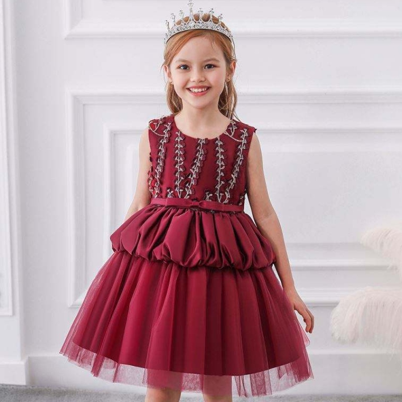 Nejnovější design horký prodejnarozeniny Elegantní roztomilé děti šaty princezna butik dětské plesové šaty L5177